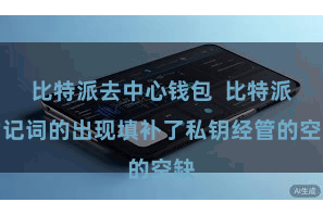 比特派去中心钱包 比特派助记词的出现填补了私钥经管的空缺